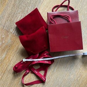 Cartier Deep Red Mini Bag Set